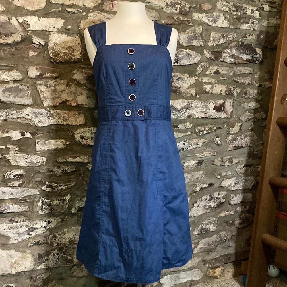 Marc by Marc Jacobs blue cotton a line dress size 12